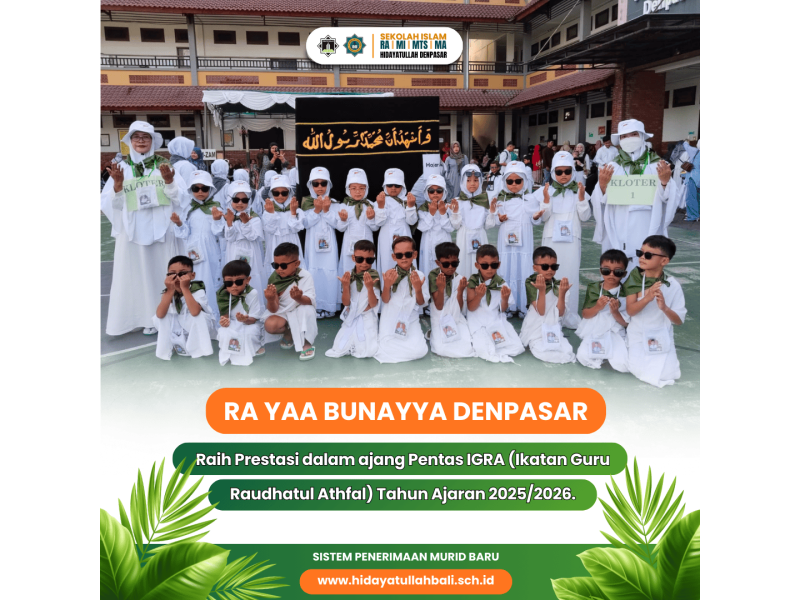 TK/RA Yaa Bunayya Raih Prestasi di Pentas IGRA 2025/2026