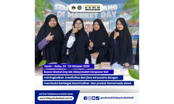 MA Hidayatullah Denpasar Bali Gelar Bazzar Market Day, Asah Kreativitas dan Jiwa Wirausaha Islami Siswa