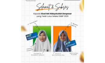 Siswi MA Hidayatullah Denpasar Lulus SNBP 2026, Bukti Sekolah Islam di Bali Mampu Berprestasi