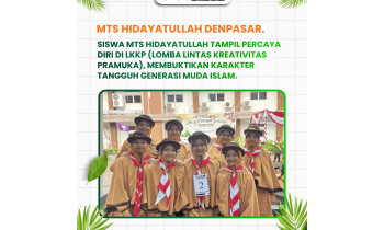 Siswa MTs Hidayatullah Denpasar Tunjukkan Semangat dan Kekompakan di Lomba Lintas Kreativitas Pramuka
